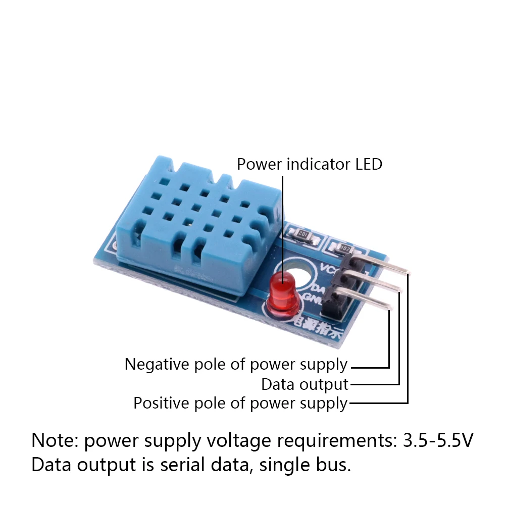 Digital Temperature And Humidity Sensor DHT11 LED Modules MW33 Board Electronic Building Blocks With Dupont Line For Arduino DIY