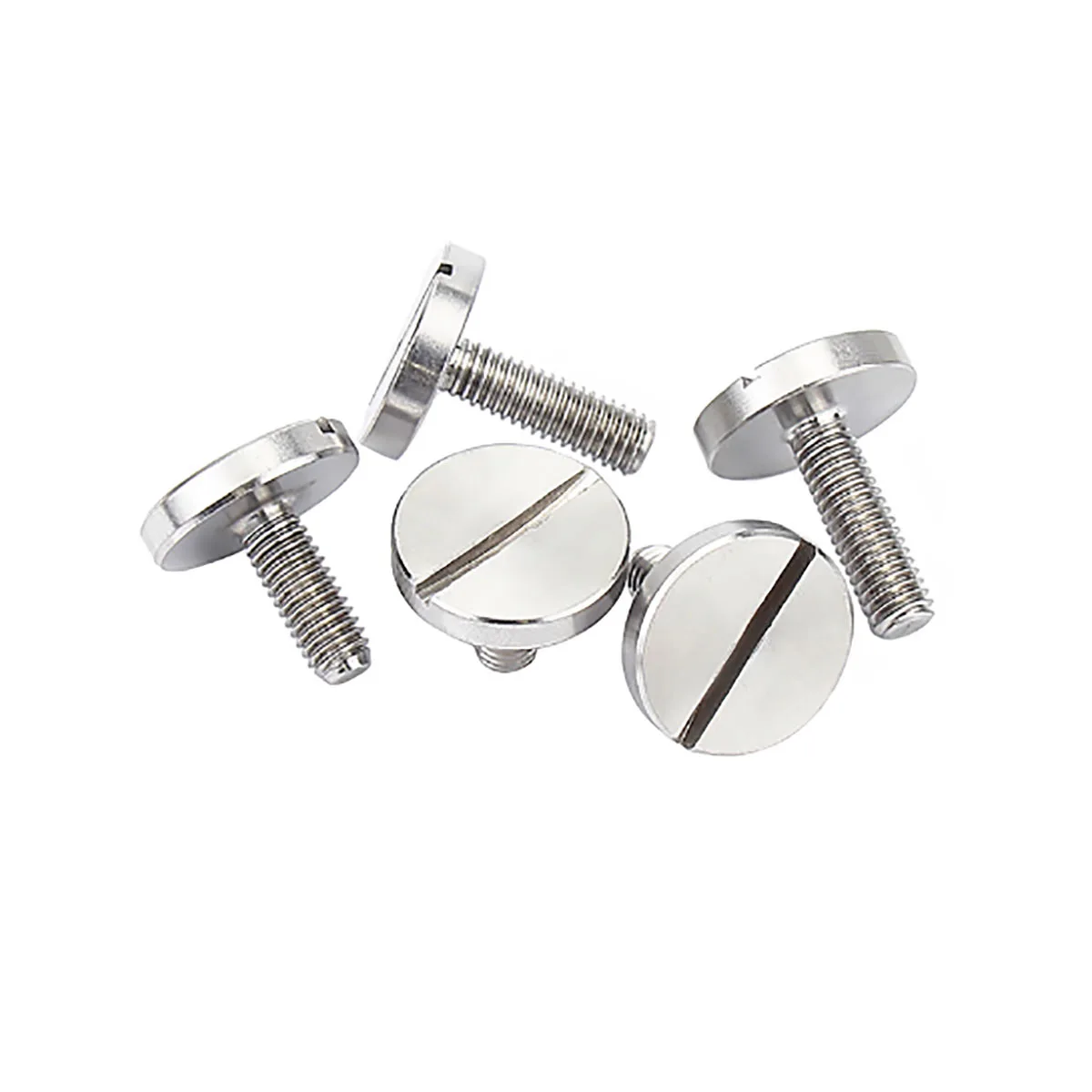 304 الفولاذ المقاوم للصدأ مشقوق شقة رئيس كبير القرص الترباس غاطسة مسمار لولبي الرأس M2 M2.5 M3 M4 M5 M6 #6