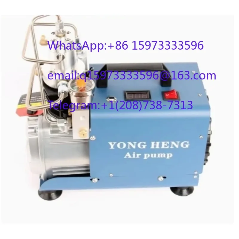 1.8KW High Pressure Air Compressor 30MPa Adjustable Auto Stop for Industrial and Refilling Applications