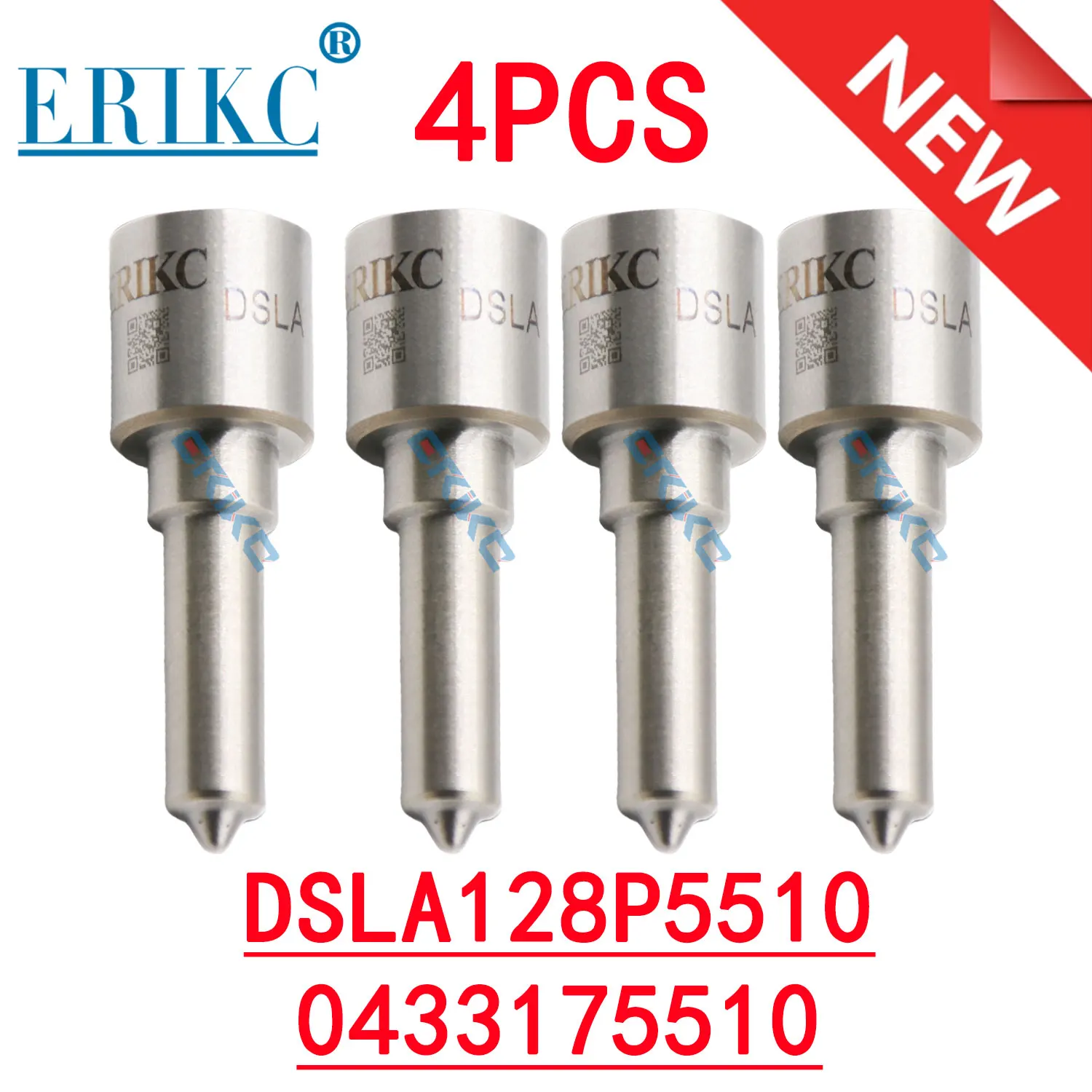 

4PCS DSLA128P5510 Common Rail Nozzle DSLA 128 P 5510 Diesel Injector Tip 0433175510 for CUMMINS 0445120231 5263262 0445120231