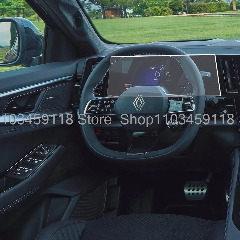 PET Screen protector For Renault Austral Alpine/Espace 6/Rafale/Megane E-Tech Scenic 2023-2025 2026 Virtual Cockpit 