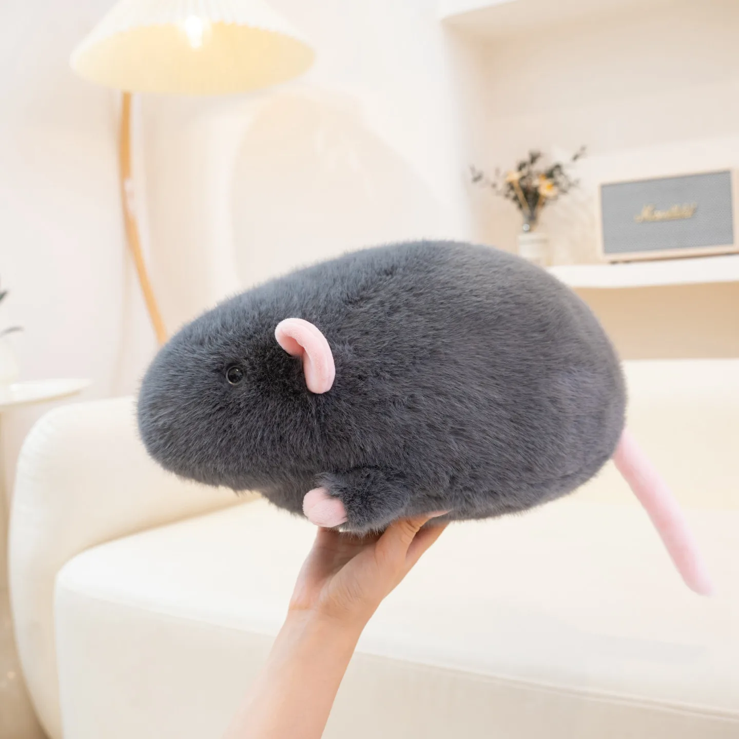 Schattige muis knuffel 18/35cm rat pluche pop grijs bruin zacht knuffeldier speelgoed kind verjaardagscadeau kerstcadeau