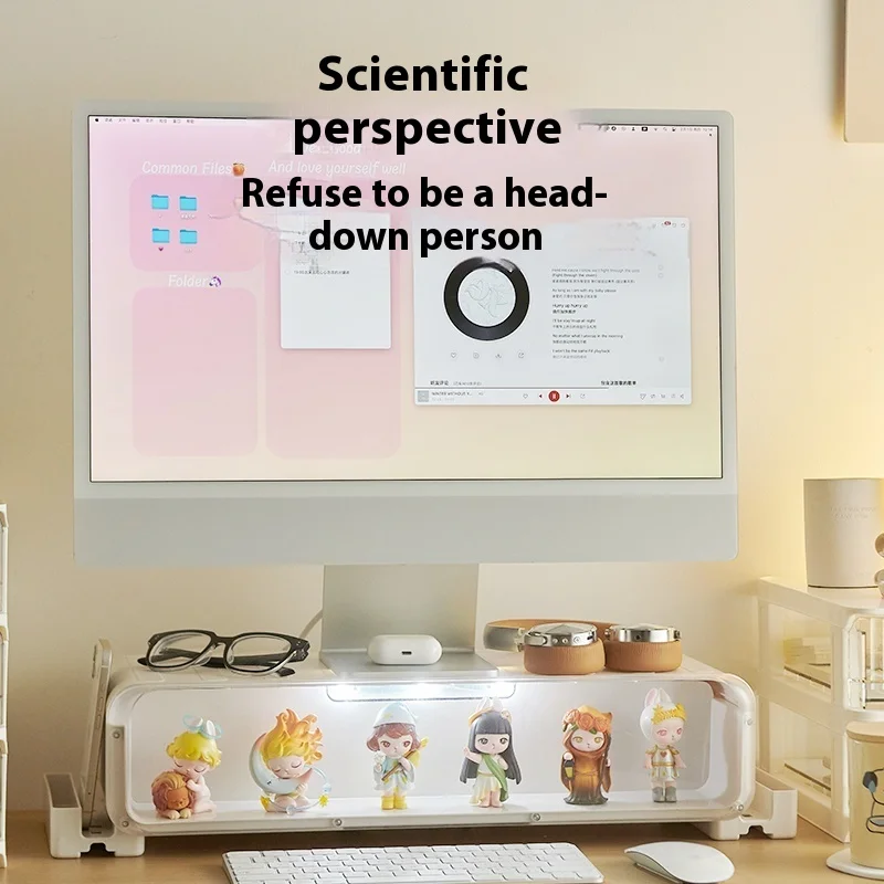 Blind Box Storage Display Rack Figurine Computer Elevation Stand Transparent Display Cabinet Multi-Functional Blind Box Display