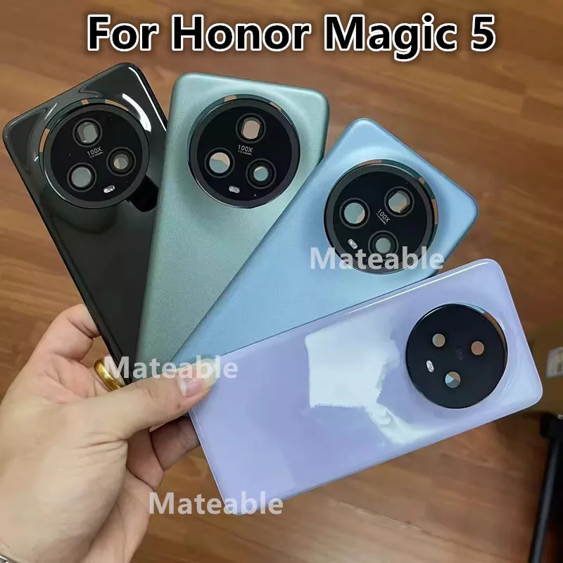 

Задняя крышка аккумулятора Magic5 для Honor Magic 5, задний корпус, стеклянный чехол, замена запасных частей для ремонта телефона + объектив камеры