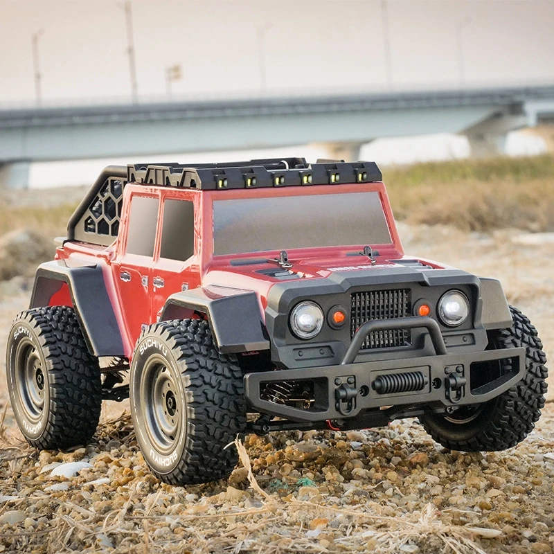 Remote Control Car Full-Size Suchiyu1601 High-Speed 4-Wheel Drive Off-Road Handle Composite Plastic Simulation Design Toy Gift