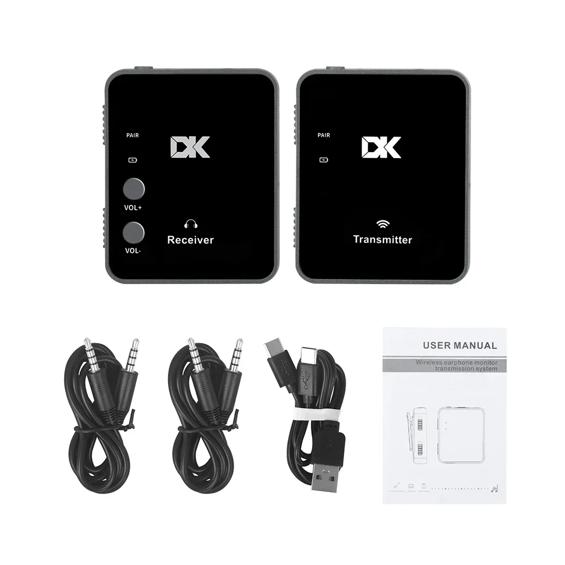 

DK IWH-1 2.4G Wireless System Earphone Monitor Rechargeable Transmitter Receiver Electric Guitar Bass Parts & Accessories