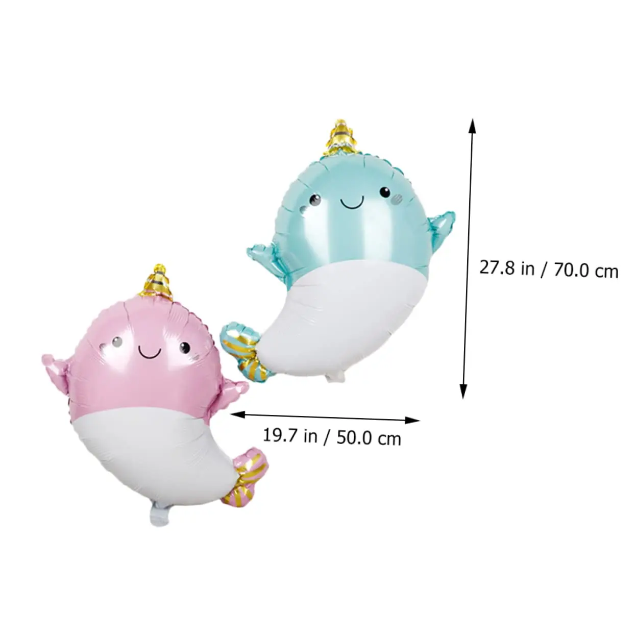 4pcs Whale Aluminum Film Balloons Marine Life Balloons Gender Reveal Christmas Balloons Decoration Scene Decorative Balloons