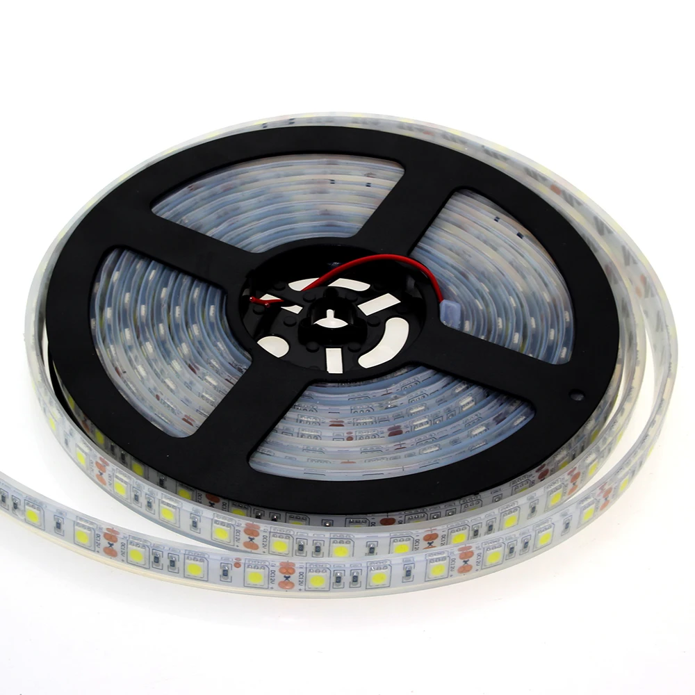 

Injection Waterproof IP68 LED Strip 5050 SMD Aquarium Pool Lighting warm white/White 5m 300 Leds DC 12V Fita led Tiras Light