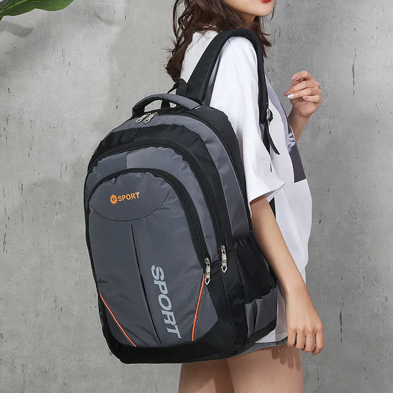 Homens mulheres mochila oxford tecido computador interlayer trabalho viagem bolsa de ombro adolescentes menino menina escola mochila esporte