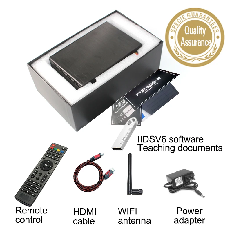 Digital Signage Player,4K WiFi/LAN Advertising Media Player Box, Play Video, Picture and Rolling Subtitles,Split Screen Display