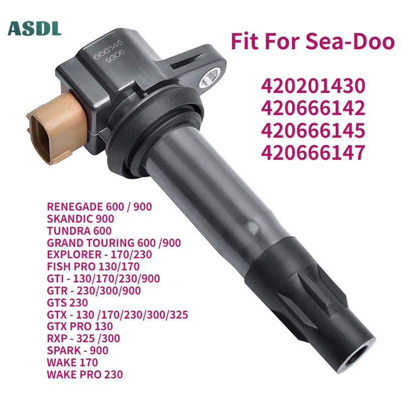 

Motorcycle Ignition Coil Spark Plug Caps For Sea-Doo RENEGADE SKANDIC TOURING 600 900 EXPLORER 170 230 GTI-130 170 230 900 GTR