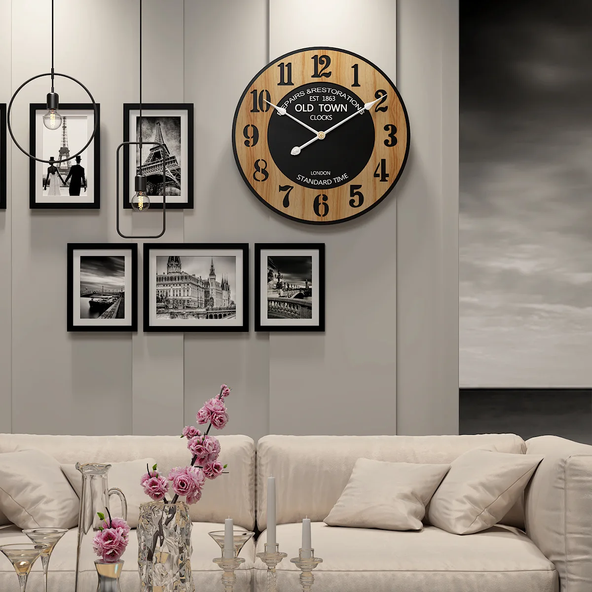 Simple Wall Clock for Home Use, Luxurious and Fashionable Decoration, Creative Wall Hanging, Living Room