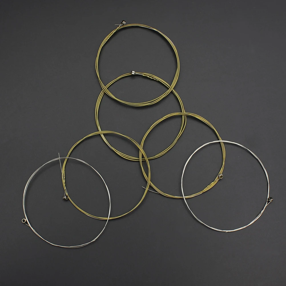 

6pcs Replacement Durable Metal Electric Strings Acoustic String Set Professional Accessories Supply For Electric Guitar Durable