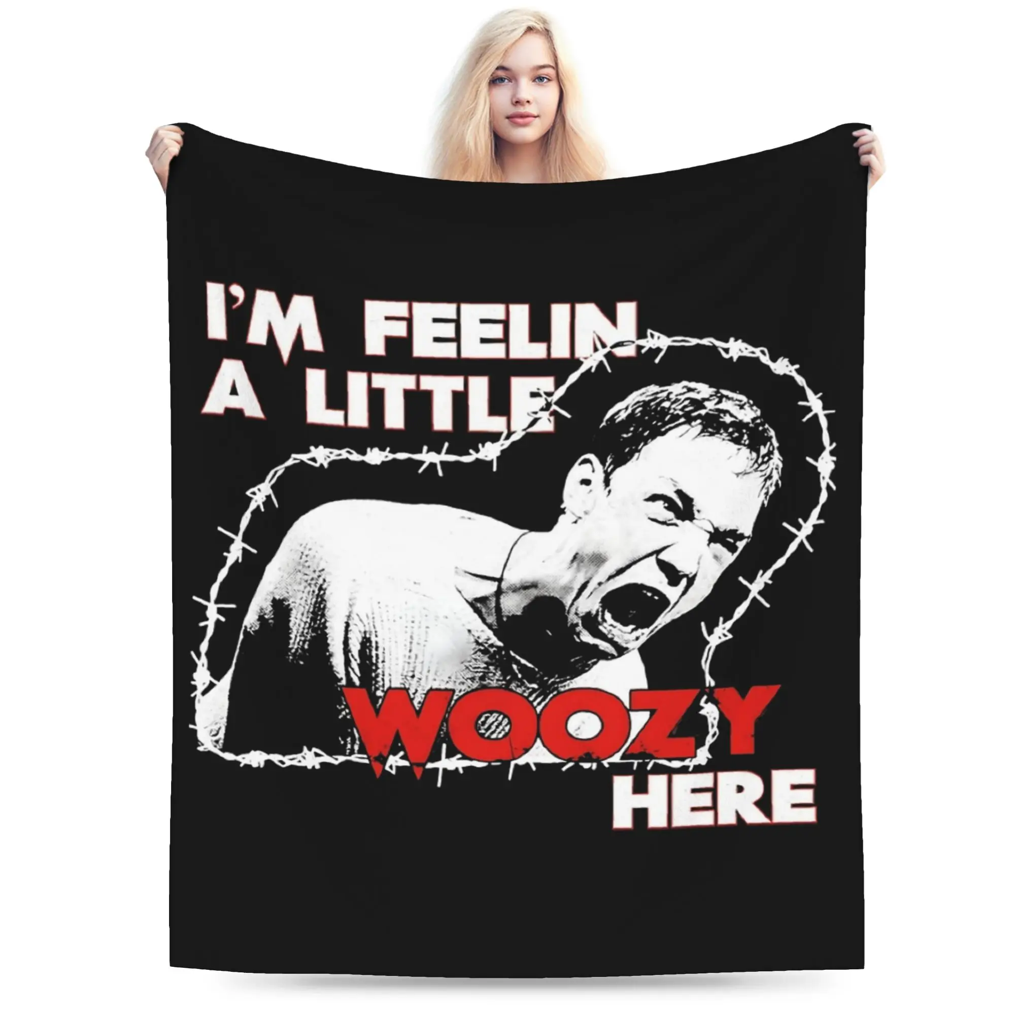 Scream Stu Macher I'm Feelin A Little Woozy Here Matthew Lillard Blankets Fleece Summer Super Warm Throw Blanket for Bed Throws