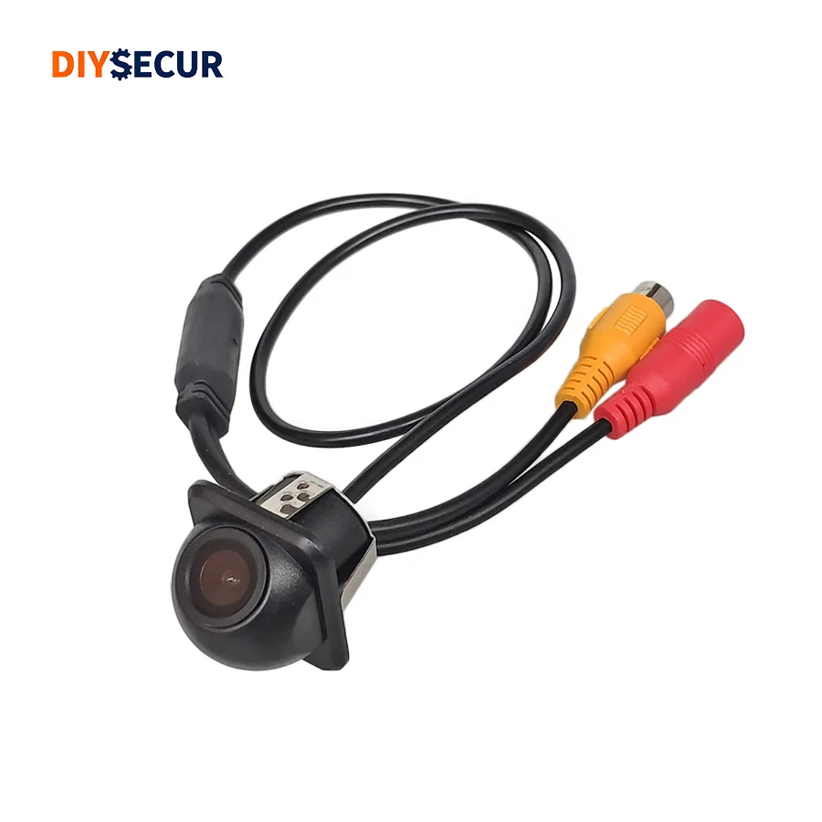 DIYSECUR HD Rear View Camera Mini Car Backup Cam for Parking Assistance Security System Kit