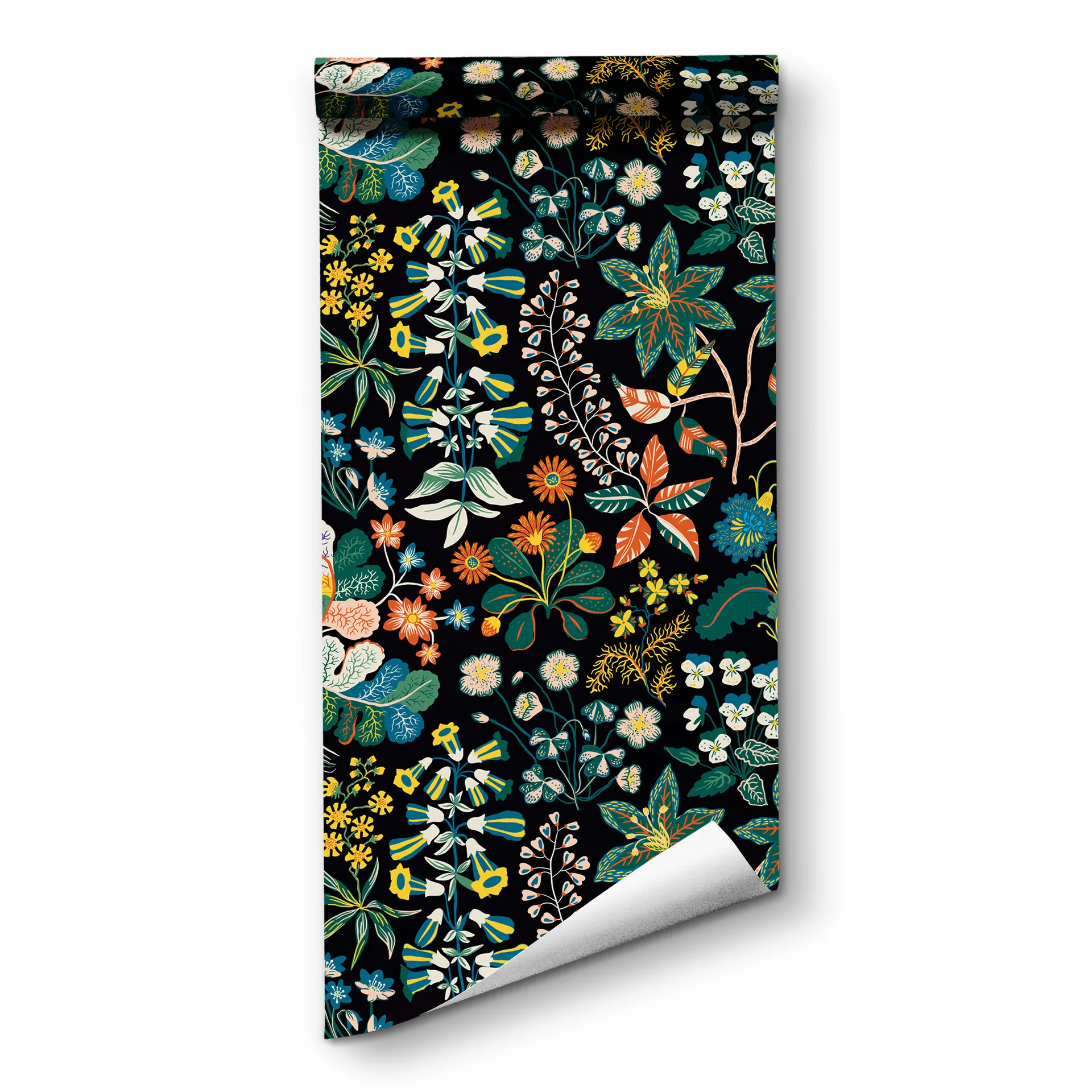 Vintage Floral Peel and Stick Wallpaper 45x300cm Dark Botanical Self-Adhesive Contact Paper for Bedroom Living Room Removable