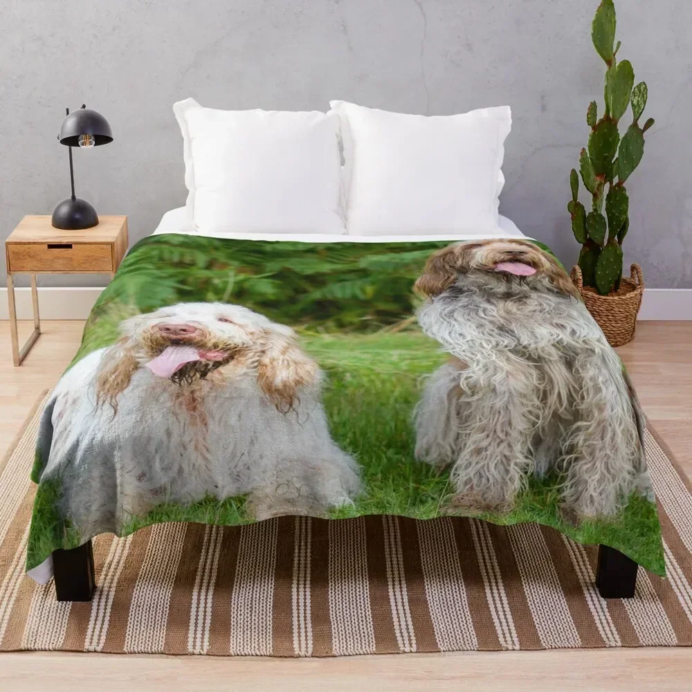 

Lasting friendship Spinoni Throw Blanket Soft Sherpa Fleece Warm Blanket for Winter