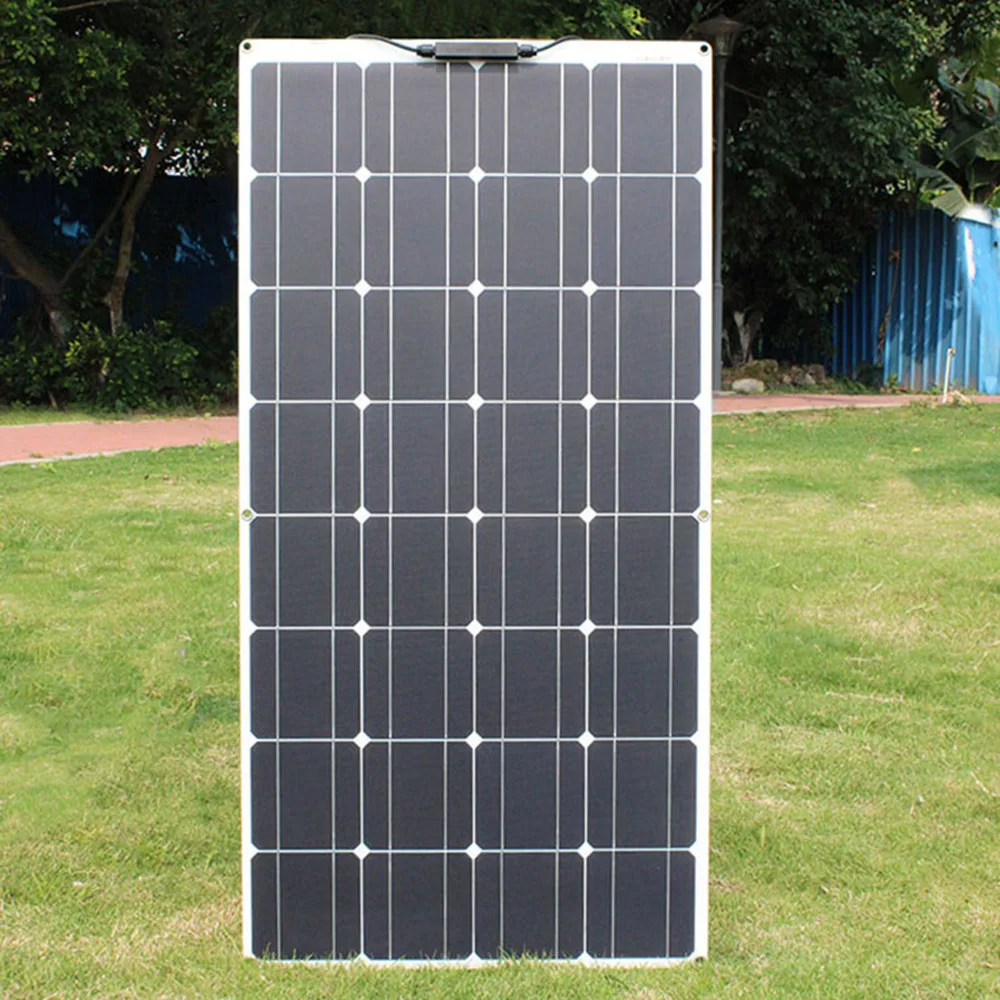 1000W-6000W Flexible Monocrystalline Silicon Solar Panel 12V Flexible Waterproof Solar Panel Outdoor HousingVehicle  Solar Panel