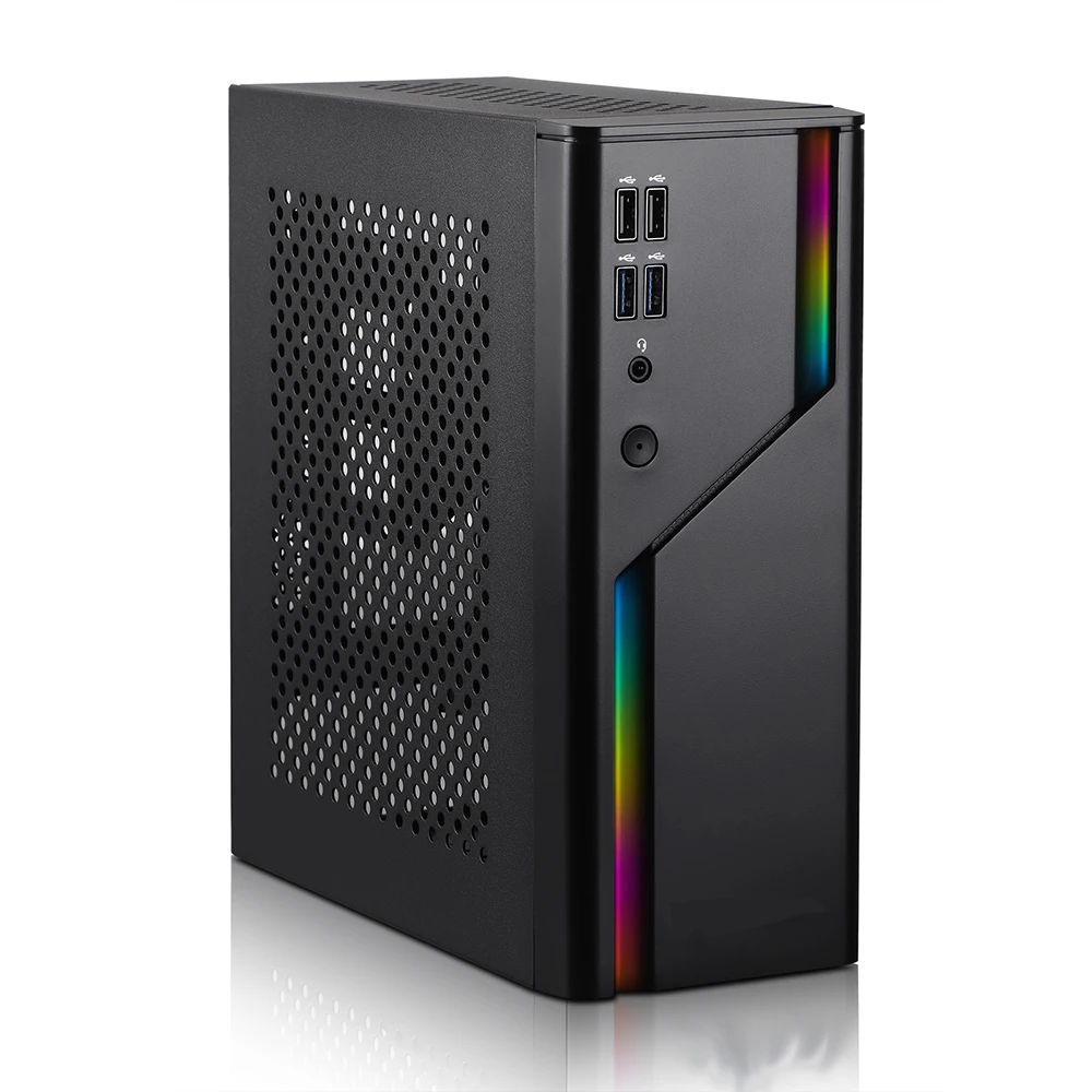 

D32R Mini ITX Case, SFF Small Form Factor, Mini-Tower HTPC Computer Cases, Vented Panels 0.8mm SPCC PC Chassis