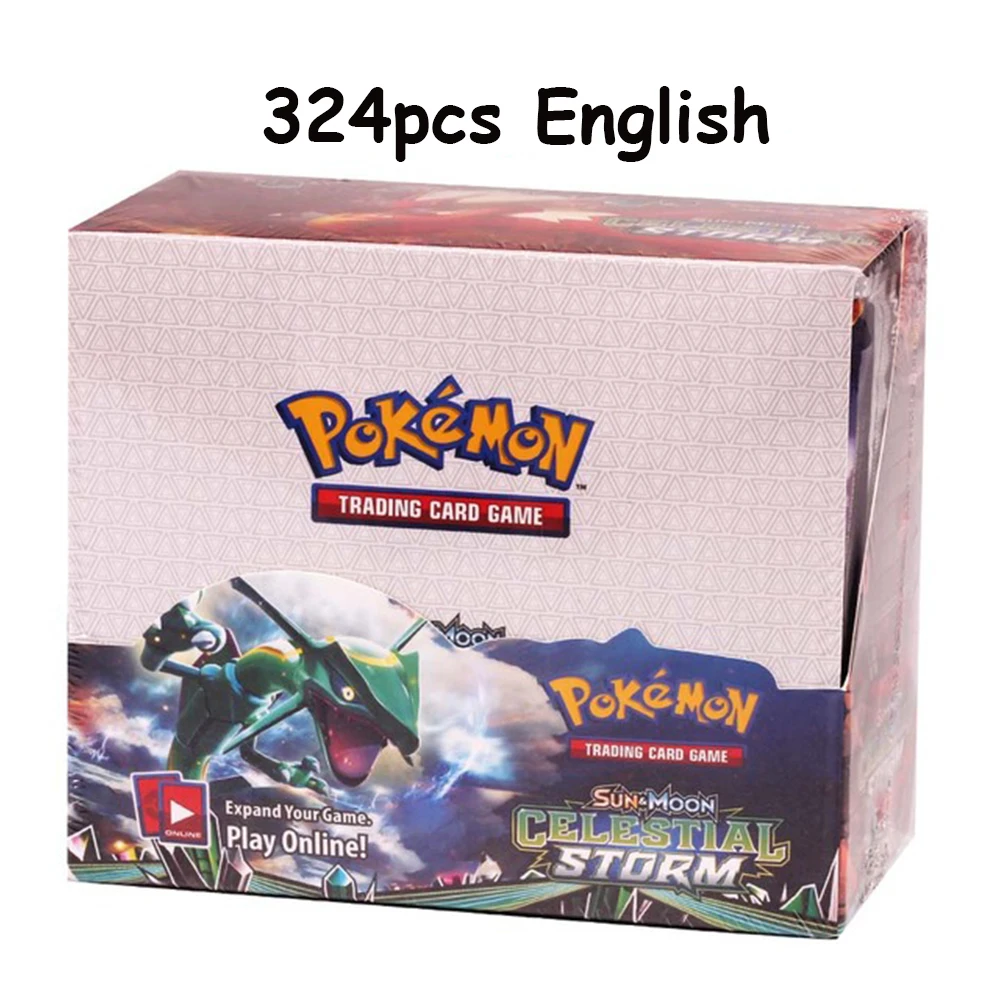 324pcs pokemon cards Newest 324Pcs Pokemon Cards Sun & Moon XY Evolutions Pokemon Booster Box  Collectible Tradiner Card Game toy for children