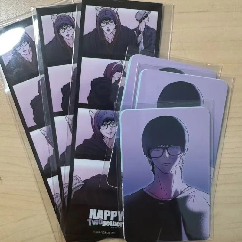 Anime Happy Twogether Cosplay Card 3Pcs/set Paper Cards Collection Accessories Ornament Props Decoration