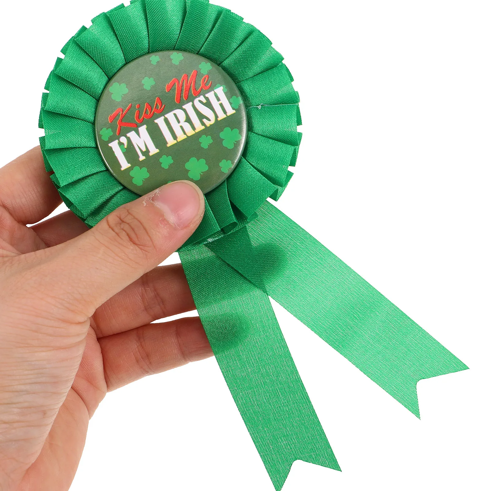 1Set St Patrick Day Costume Accessories Green Shamrock Hat Tie Bracelet Party Supplies Festive Costume Kit Party Props