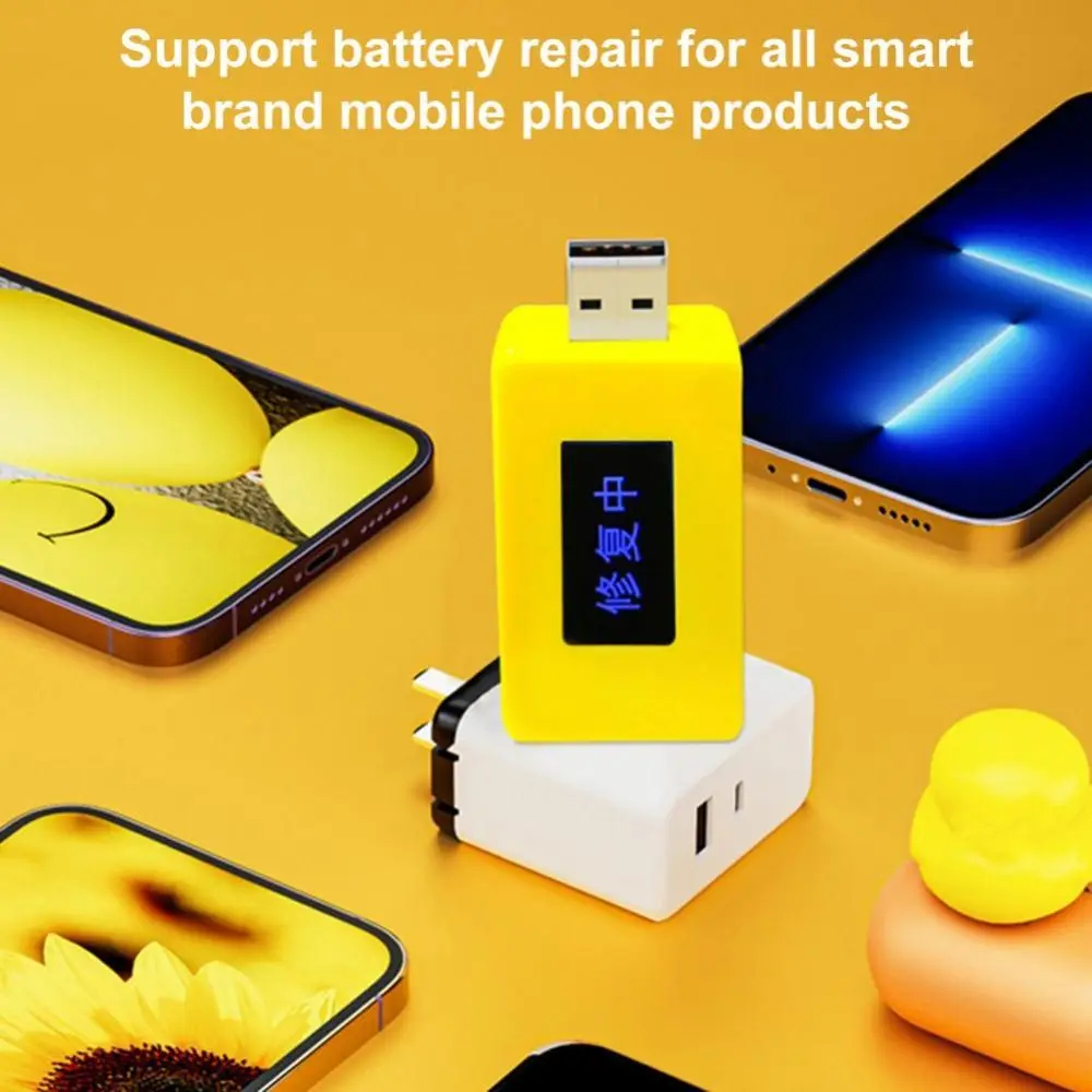 USB Battery Repair Device Multipurpose Yellow Duck Phone Battery Repair Real-time Monitoring Battery Restorer for Multi-device image 2