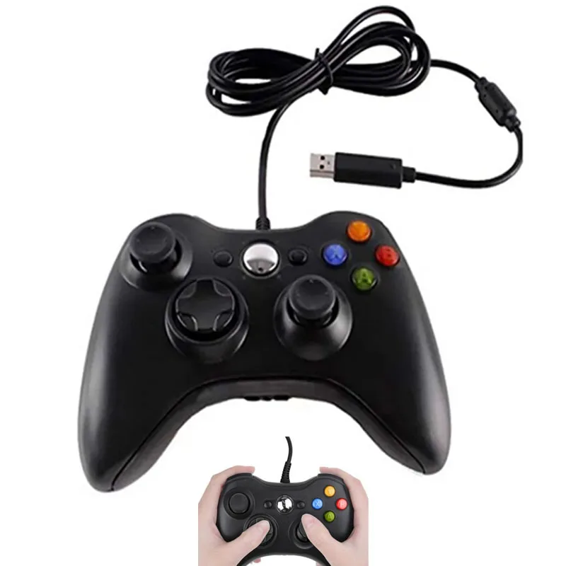 USB Wired Game Controller for Microsoft Xbox 360 Console Wired Joystick for Xboxes 360 for Windows 7/8/10 PC Gaming Joystick