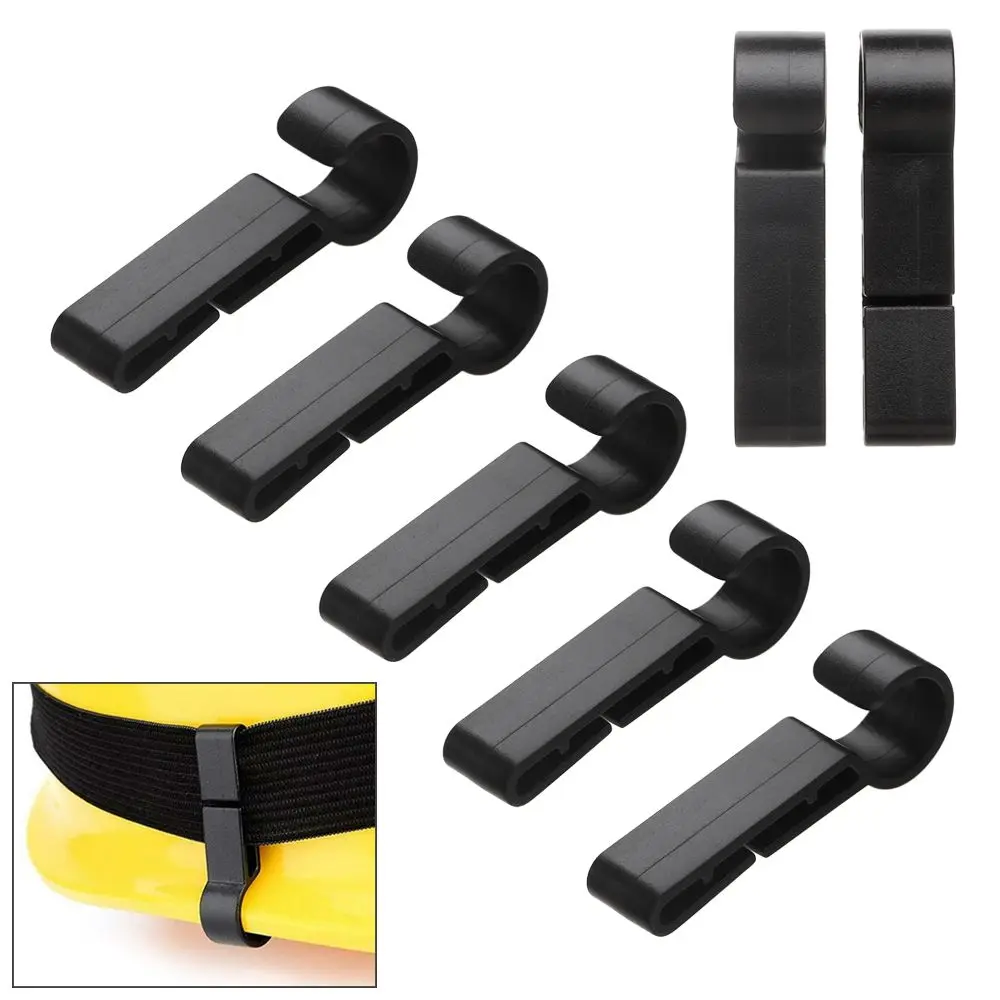 5/10pcs High Quality Plastic Non-slip Helmet Mount Hooks Helmet Clip Headlight Fixing Safety Helmet Headlight