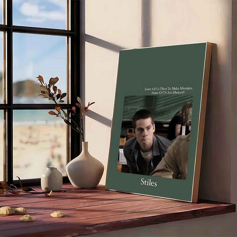 في سن المراهقة وولف ستايلز Stilinski المشارك لا مؤطرة المشارك كرافت نادي بار ورقة خمر ملصق جدار الفن اللوحة غرفة نوم دراسة ملصقات