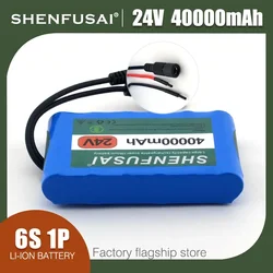 6S1P 18650 for bicycles, lithium-ion battery packs 40000mAh new high capacity 24V