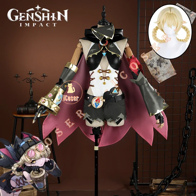 

Genshin Impact Cos платье Yakeda Sky Moon Song косплей игра анимация вечерние диффузное платье парик плащ шляпа очки головной убор комплект