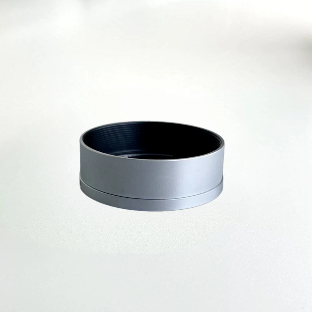 Brass Lens Hood for Leica M Mount E39 Summicron 35mm 50mm f/2 Summaron 35mm f/2.8 f/3.5 Silver Metal Lens Shade Camera Accessory