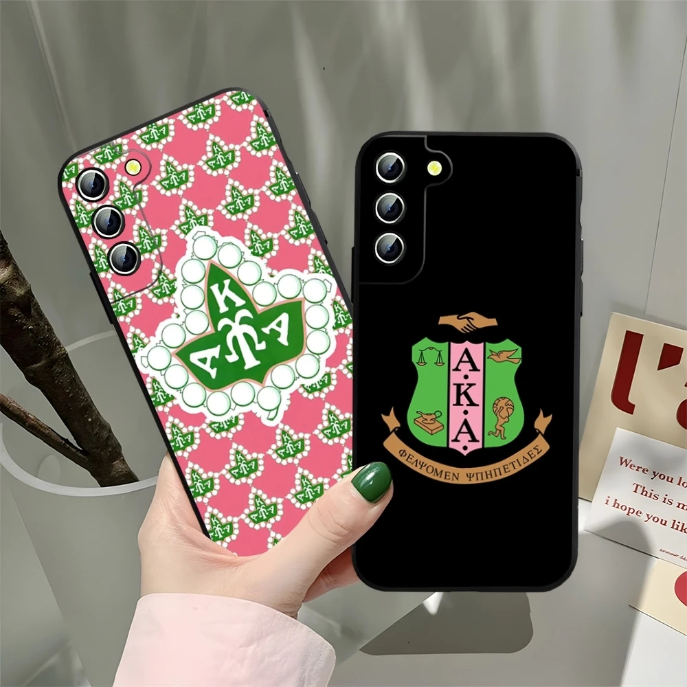 Funda para Teléfono Alpha Kappa Alpha para Samsung Galaxy S26 S25 S24 S23 Ultra Fe Plus A17 A37 A57 A15 A16 A25 A35