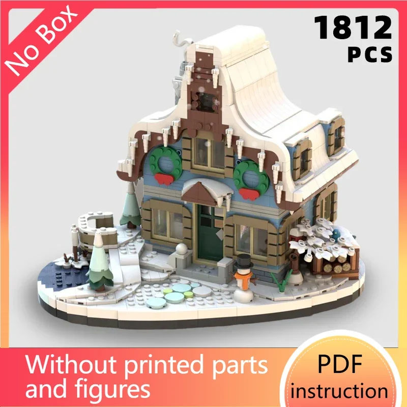 

christmas theme holiday season house bricks santa xmas noel cottage blocks natale cabin winter village church moc building setCh