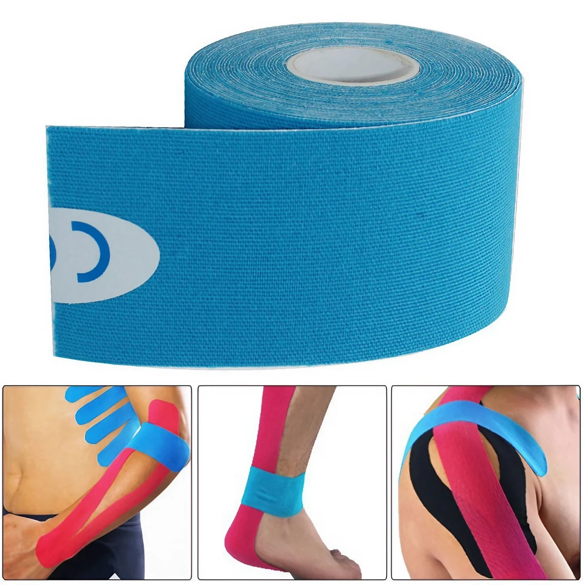 Stonego Kinesiology Tape 6 Colors 5cm x 5M Athletic Elastic Cotton Adhesive for Sports Recovery Fitness