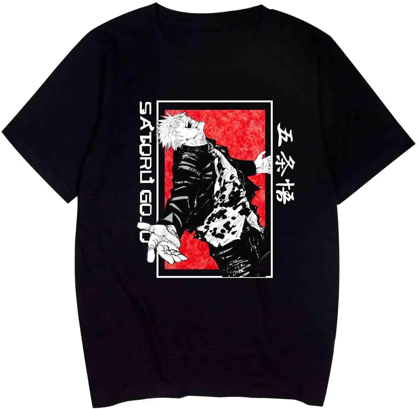 T-Shirt Cosplay Jujutsu Kaisen with 3D Printed Anime Satoru Gojo Short-Sleeved Shirt