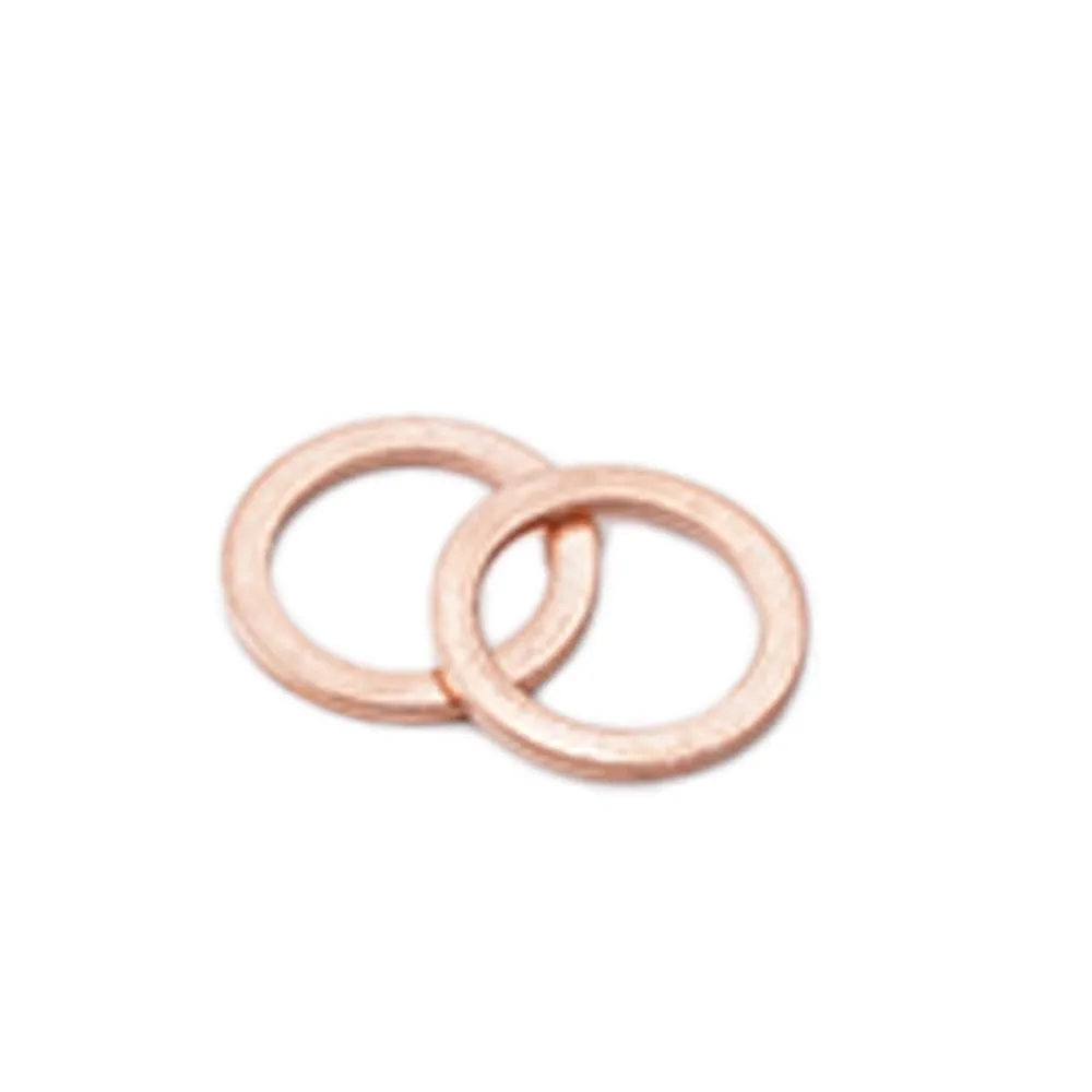 10X 20X M10 10mm Motorcycle Braided Clutch Brake Hose Banjo Seal Copper Crush Washer Motorcycle Hose Washers Accessories Tools