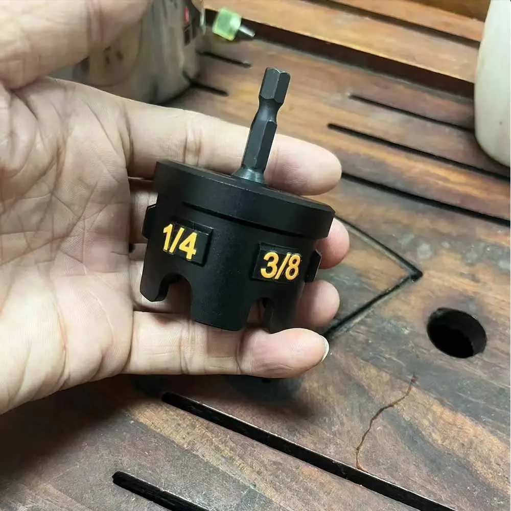 Metal Nut Zipper Drill Attachment for Fast Nut and Bolt Removal, Nut Remover Bolt Extractor Tool for Conduit Racks Socket Wrench