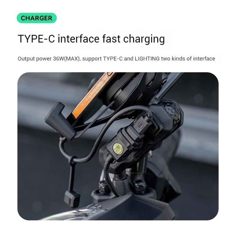 Mwupp Variable Diameter X Bracket Mwupp Motorcycle Rearview Mirror Dedicated Multi Optional Wired Charging Phone Holder Osopro