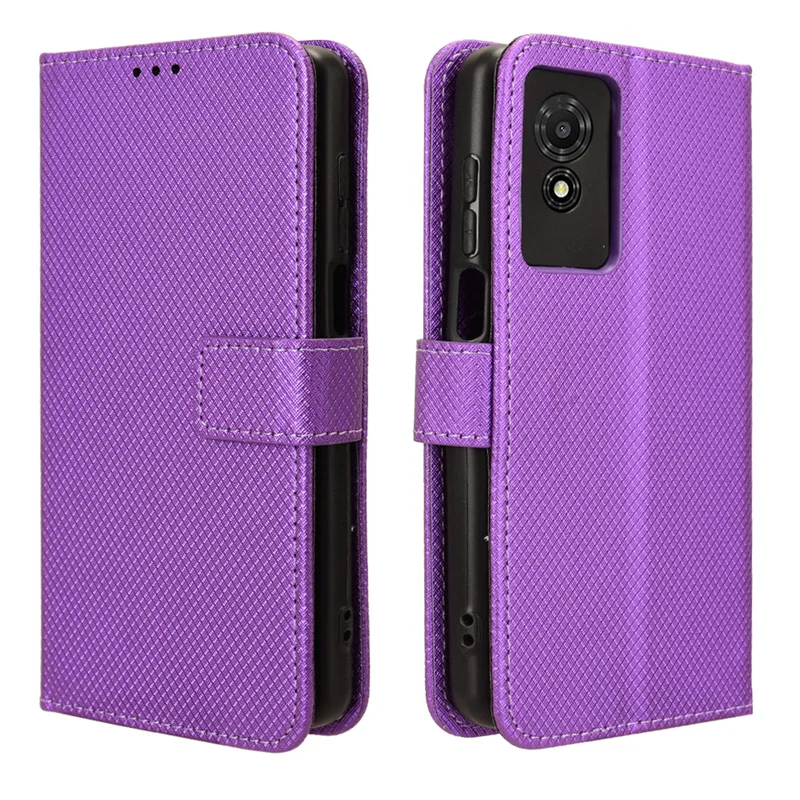 For TCL 501 4G Flip Luxury Cover Diamond Pattern Skin PU Leather Wallet Stand Case For TCL 501 TCL501 4G Phone Bags