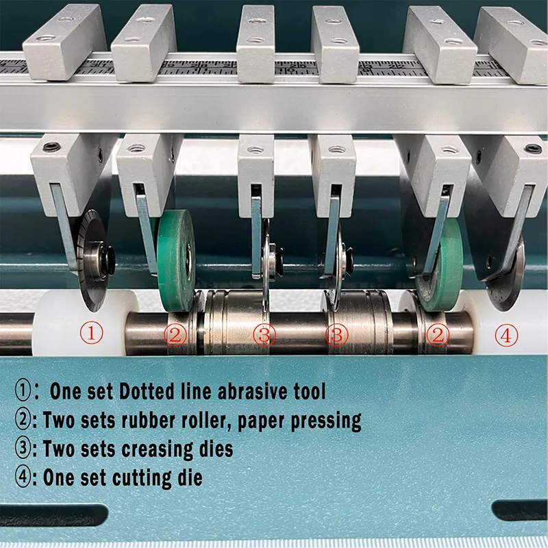 18inch Electric Paper Creasing Machine 460mm With Lengthened Book Board 110V Electric Indentation Machine