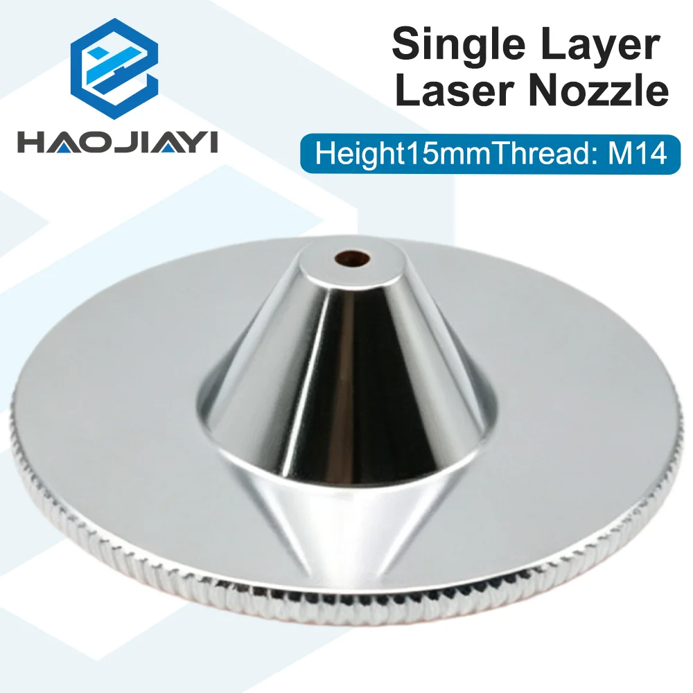 1064nm Fiber Laser Brass Nozzle Single Layer Dia32 M14 Smooth Edge Consumables For Desktop CNC Laser Cutting Equipment