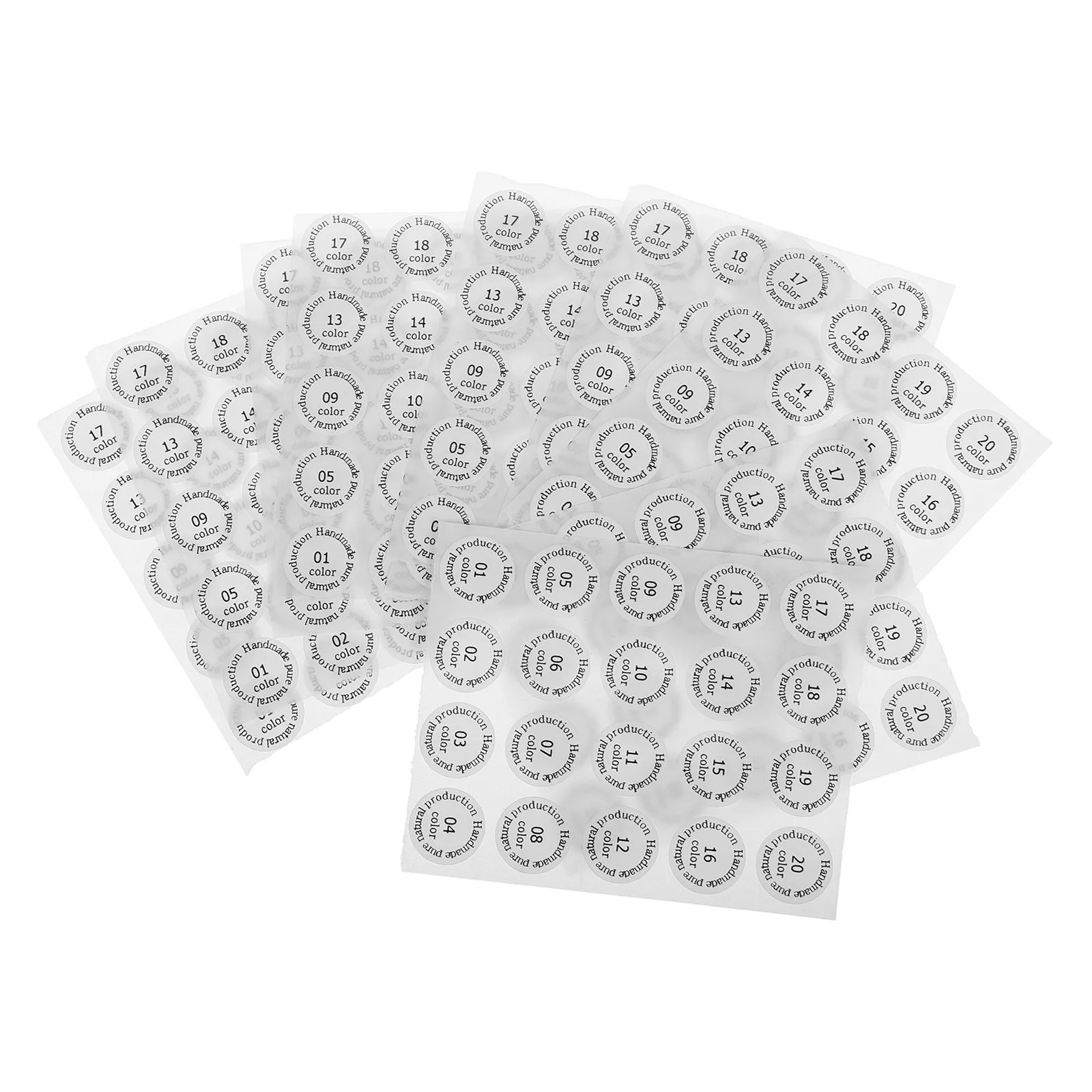 

10pcs Lipstick Color Shade Stickers Waterproof Adhesive Labels For Lip Gloss Tubes Classroom Inventory Organization Bright