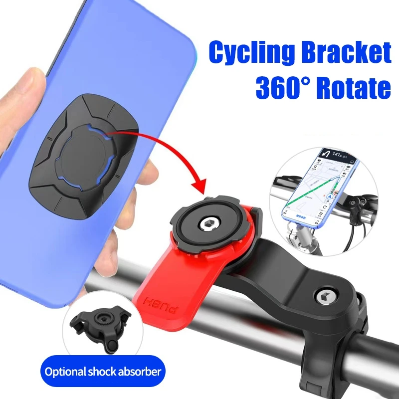 Soporte para Teléfono de Bicicleta, Soporte para Manillar de Bicicleta, Soporte para Teléfono de Navegación a Prueba de 