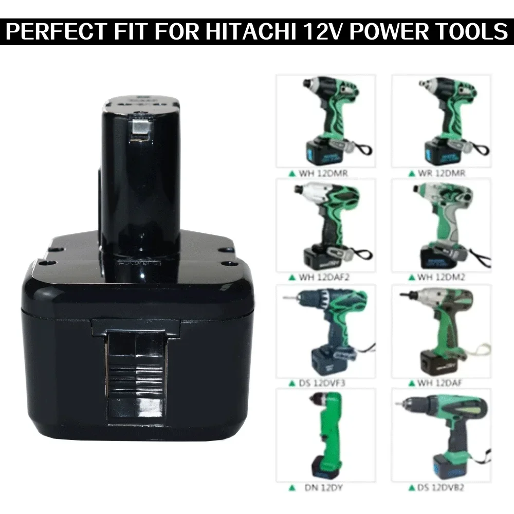 For Hitachi EB1212S Rechargeable Battery 12V 4.8Ah/6.8Ah/9.8Ah/12.8Ah EB1220BL EB1214S WR12DMR CD4D C5D Cordless Drill Batteries