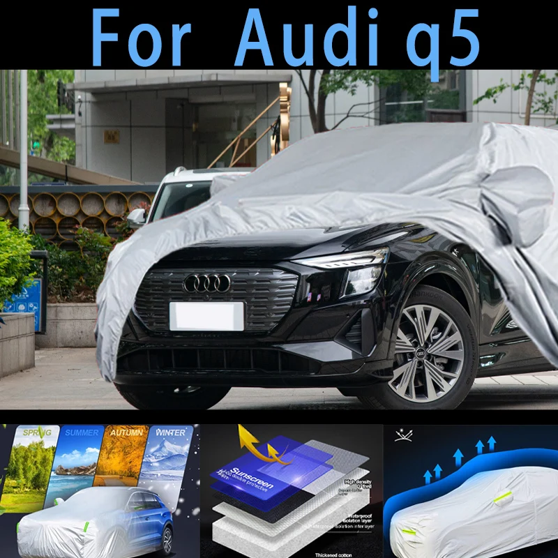 

For Audi q5 Outdoor Protection Full Car Covers Snow Cover Sunshade Waterproof Dustproof Exterior Car cover protection