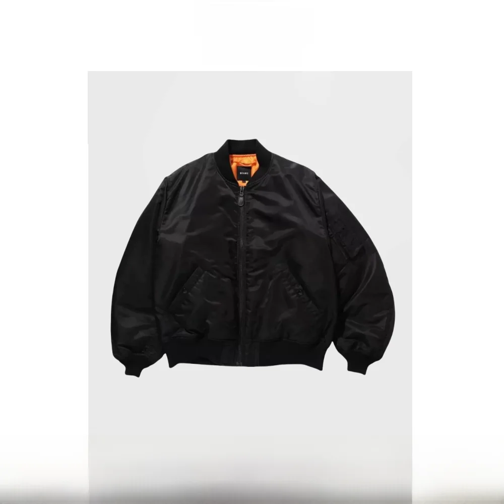 

Свободное теплое нейлоновое водонепроницаемое пальто MA Baseball Jaet Flight ort для мужчин, осеннее длинное пальто све, обычная длина Faion