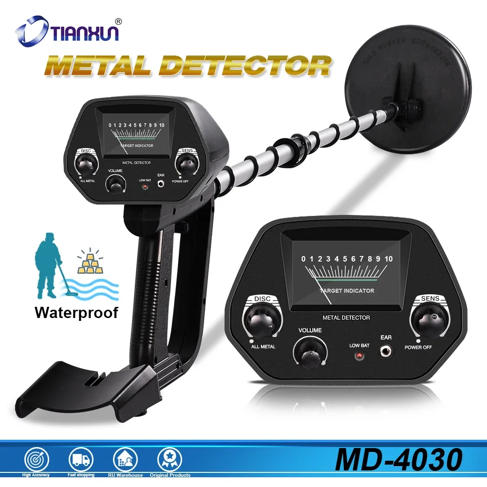 High Sensitivity MD-4030A Underground Metal Detector Professional Barracuda Detector Treasure Hunter Detector Gold Rush Detector