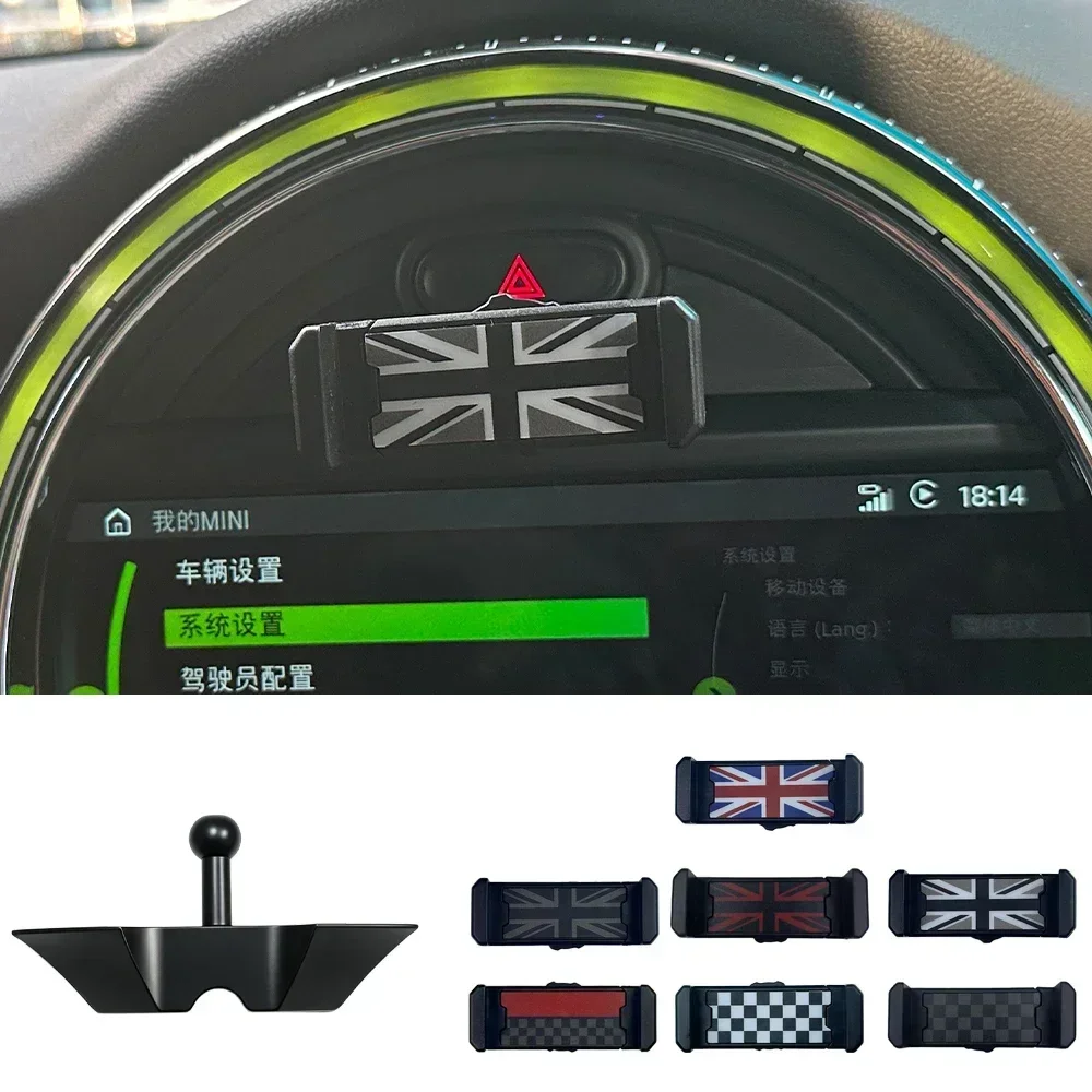 Car Cell Phone Holder Fits For MINI Cooper S F55 F56 F57 Countryman F60 F54 Clubman Dashboard Navigation GPS Bracket Mount